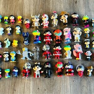 Ryan's World mini action figures. These are collectible toys based on the popul